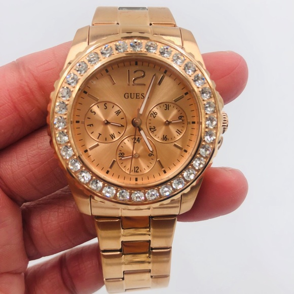 GUESS Women\'s Rose Gold-Tone Multifunction Watch main image 6